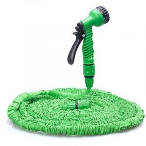25FT Tuyau d'arrosage extensible - Tuyau d'eau flexible et l&eacute;ger, buse de pulv&eacute;risation &agrave; 7 fonctions, tuyau d'eau &agrave; noyau en latex triple couche et