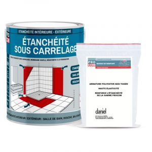 Etancheite sous carrelage, KIT douche, salle de bain, pièce humide - résine d'imperméabilisation, protection à l'eau - PROCOM Bleu 2.5 litres - Bleu