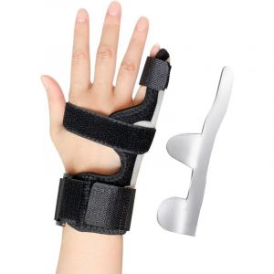 Attelle Pouce Orth&egrave;se Pouce Pour Mains Gauche Et Droite - Fixation Du Pouce Et Support Du Poignet Avec Attelle De Doigt Pinky Pour Fractures,