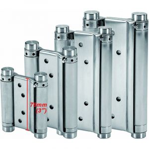 Aiducho - Charnières à Ressort (78mm) En Acier Inox à Double Action Pour Portes Battante Charnière Fermeture Automatique Pour Saloon Café Bar Pub