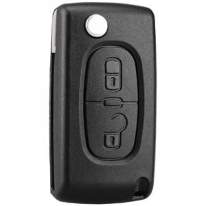 2 Boutons, CE0536) 2 Boutons Coque Clé Compatible CE0536 clé à Rabat Pliable pour Peugeot 207 307 308 407 408 3008 5008 Citroen C2 C3 C4 C5 C6 C8,de