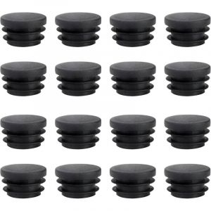 16 pièces Bouchons à Lamelles Ronds de 22 mm pour Tube Rond, Poteaux de ClôTure Ronds en Plastique PolyéThylèNe Robuste, Bouchons de 22 mm pour