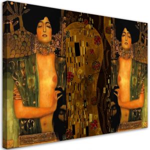 Peinture sur toile, Gustav Klimt Judith avec la tête d'Holoferne - 90x60