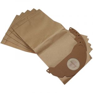 5x Sacs compatible avec Kärcher a 2120 me, k 2501, k 2601, k 2601 Plus, k 2501 te, k 3001 hot-plus aspirateur - papier marron - Vhbw