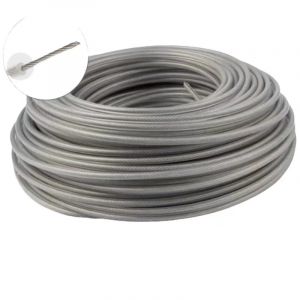 Fil de Coupe Ligne de Coupe Herbe en Acier Robuste 3mm x 45m Rond Remplacement String Line Cordon de Corde pour d&eacute;broussailleuses
