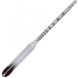 Frixovel - Alcoomètre 0-100 Vol%, Hydromètre (Sans Thermomètre) Compteur d'alcool Testeur d'alcool Densimètre, Adapté à Tous les Spiritueux ou