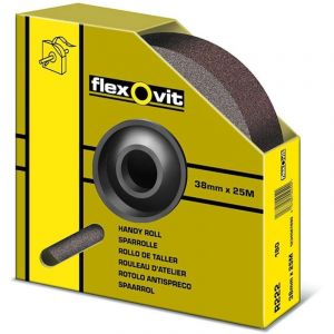 Flexovit - Rouleau d'atelier KF271 - 38 mm x 25 m - Grain 240