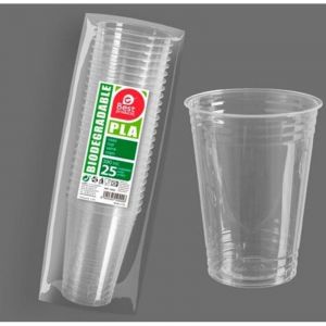 B&eacute;cher Jetable Transp Pla B/25 - 575 Cm3