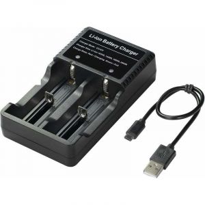 Chargez votre batterie n'importe o&ugrave; 18650 Chargeur de batterie pour 3.7V 18650 14500 16340 26650 Batteries, la batterie n'est pas incluse LO-Ron