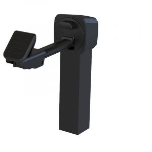 Portac - Arrêt universel 360° pour portail manuel Finition: Noir - Longueur de tube (mm): Longueur de tube (mm) : 250