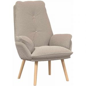 Fauteuil de Salon，Chaise，Fauteuil relaxant Gris clair 69 x 74 x 93 cm tissu CFW745860