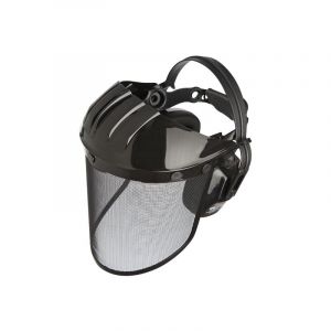 Visor de protection du travail avec des &eacute;couteurs int&eacute;gr&eacute;s Alimax 10 Forestal