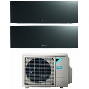 Bluevolution Dual Split Climatiseur rèversible Série emura black iii 9+9 avec 2MXM50N R-32 Wi-Fi Intégré 9000+9000 Couleur Noir - garantie europèenne