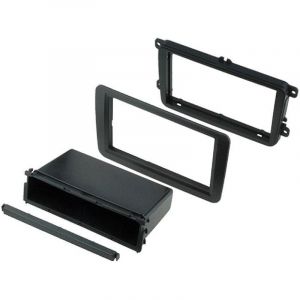 Adnauto - Facade autoradio FA261 compatible avec Seat Leon vw Golf 5 6 Skoda Octavia - Noir