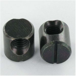 Vis Express - Plot fendu 15X17 M8 decentre Acier zingu&eacute; noir-30 pi&egrave;ces