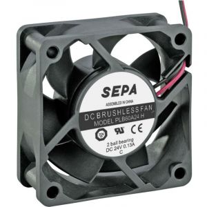 SEPA PLB60A24SE16A Ventilateur axial 24 V/DC 36.7 m³/h (L x l x H) 60 x 60 x 25 mm