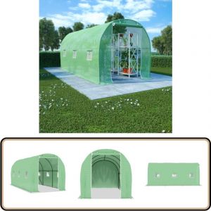 Serre 9 m² 4,5x2x2 m - Serre De Jardin - Abri Jardin - Protection Plantes - Serre Verte - Tunnel De Jardin