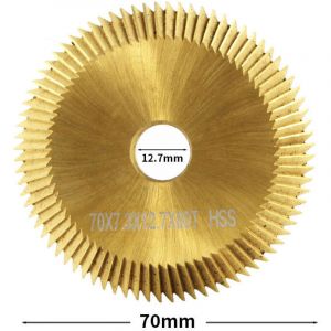 Lame de scie circulaire &agrave; grande vitesse en acier plaqu&eacute; titane--70x7.3x12.7mm 80T