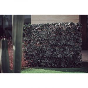 Nortene Trellis extensible osier feuilles synthétiques - Naturel/Vert - 1x2m