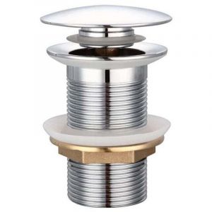 Rapanda - vier standard-G 1 1 sans trop plein vidange universelle fid sur pop up automatique pour &eacute;vier en cuivre chrom&eacute; pour piscine sans trop plein