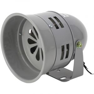 Alarme industrielle, sir&egrave;ne &agrave; moteur, 120db, 40W, coque en fer gris, klaxon de feu, composant &eacute;lectronique, ac 220v - Jeffergarden