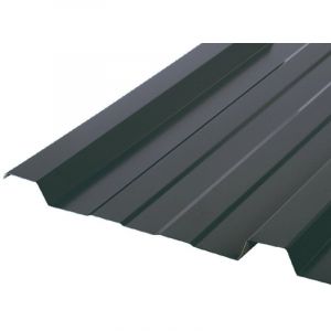 Plaque nervur&eacute;e acier galvanis&eacute; laqu&eacute; 900/25 - Coloris - Gris anthracite RAL 7016, Epaisseur - 0.5 mm, Largeur - 90 cm, Longueur - 300 cm