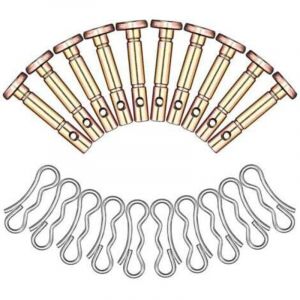 Pour Usage G&eacute;n&eacute;ral - Lot de 20 goupilles de cisaillement et goupilles pour fraise &agrave; neige 738-04124A (04124A, 20G)