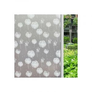 Film fen&ecirc;tre, 70cm x 300cm, Anti Regard, Electrostatique, Adh&eacute;sif, Protection solaire uv, Pissenlit - Simple Fix