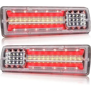 Feux arrière de camion à LED Feu de frein de camion 12V Clignotant arrière/feux de recul/feux de circulation Feux arrière à led extérieurs pour