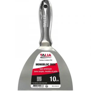 Couteau &agrave; enduire monobloc type am&eacute;ricain inox 10cm - TALIAPLAST - 440433