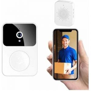 Carillon et sonnette Sonnette Sans Fil Connect&eacute;e Avec Cam&eacute;ra De Surveillance, Wifi Smart Camera, Enregistrement Vid&eacute;o, Sonnette Porte (Type-C),