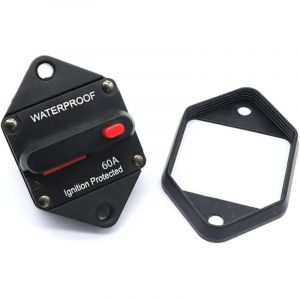 Disjoncteur De Voiture, Disjoncteur 12V-48V-Porte-Fusible, Disjoncteur &eacute;tanche Avec R&eacute;initialisation Manuelle De Voiture &Eacute;tanche, Pour Moteur Auto