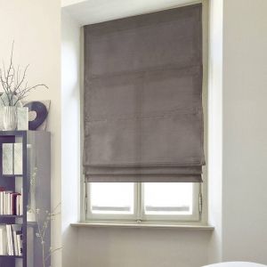 Madecostore - Store bateau tamisant panama &agrave; cha&icirc;nette - gamme Must - Taupe - L80 x H220cm