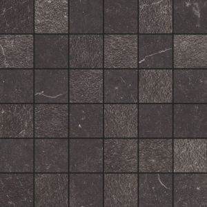 Stone By Stone - Grès cérame - piazen - coal - mosaïque 30x30(4,7) - Bouchardé