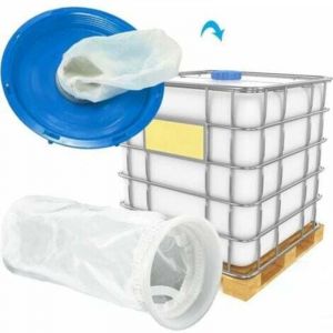 4 Pièces Filtre ibc en Nylon, Filtre pour Cuve ibc Filtre de Couvercle Nylon, Filtre à Eau de Pluie, Lavable Filtre de Couvercle en Nylon, Filtre de