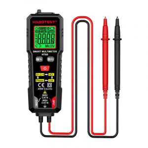 Multimètre numérique HABOTEST HT93, testeur de tension, voltmètre 2 000 points, ohmmètre, plage automatique, mesure précise de la résistance de