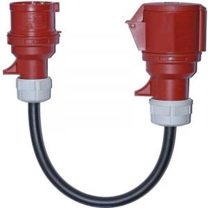 Z750F Adaptateur de mesure femelle cee 32 a 5 pôles - mâle cee 16 a 5 pôles - Gossen Metrawatt