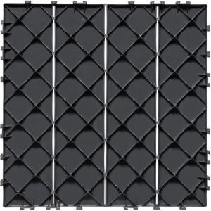 Mophorn - Dalles de terrasse embo&icirc;tables, lot de 10, 12'x12' 10 pieds carr&eacute;s Rev&ecirc;tement de sol ext&eacute;rieur en plastique imperm&eacute;able &agrave; l'eau pour toutes