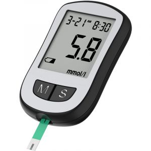 Lecteur de glyc&eacute;mie, usage domestique et m&eacute;dical, aucun r&eacute;glage requis, instrument de mesure pr&eacute;cis de la glyc&eacute;mie