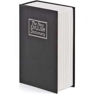 Coffre-Fort &Eacute;pargne en Forme de Livre Grand Format &ndash; Bo&icirc;te &agrave; Code avec Serrure, Tirelire pour Pi&egrave;ces et Billets, Cadeau d'Anniversaire Mignon et