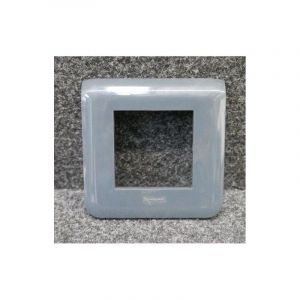 Legrand - Plaque de finition gris anthracite brillant 1 poste 2 modules horizontale série Mosaic