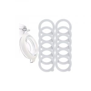 Tigrezy - 12 Pcs Joints De Bocaux En Silicone De Remplacement Joints En Silicone Étanches à L'air Anneaux D'étanchéité Pour Couvercles De Bocaux