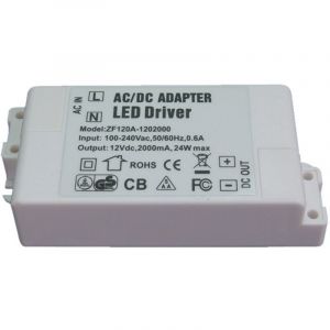 Alimentation Led 12v, Transformateur Led 24w Ac 220v &agrave; 12v Dc 2.0a Transfo Led, Tension Constante Adaptateur Convertisseur Led Driver, Pour Bandes