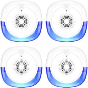 R&eacute;pulsif Ultrasons Insectes Haute Puissance 4 Pcs Anti Rongeurs Electrique Appareil Ultrason Anti Antiparasitaire R&eacute;pulsif Moustique Cafards Mouches