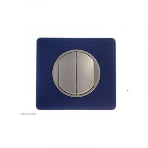 Double interrupteur ou Va-et-vient C&eacute;liane Complet Schiste Griffes: Sans griffes