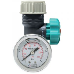 Nazalus-Vente chaude-in Régulateur de Pression d'eau Réglable avec Manomètre Contrôleur d'irrigation de Jardin à Effet de Serre Réducteur de Pression