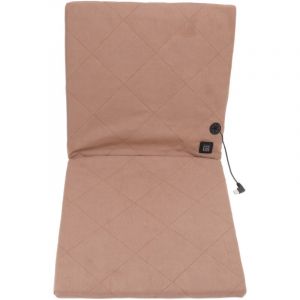 Coussin de si&egrave;ge chauffant &eacute;lectrique si&egrave;ges de stade pliables coussins de couverture chauffants avec dossier pour Camping p&ecirc;che chasse kaki
