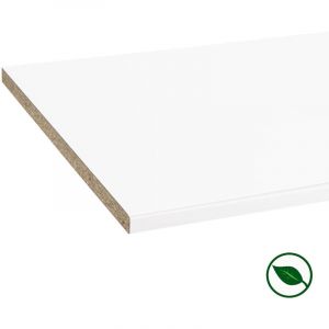 Plan de travail stratifi&eacute; CPL blanc 2600 x 800 x 28 mm - FSC MIXTE 70%