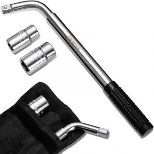 Cl&eacute; D&eacute;monte-Roue T&eacute;lescopique 17 19 21 23mm Extracteur de Boulon Antivole Universel