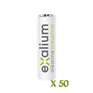Boite 50 Piles LR06 aa 1.5V Alcalines Exalium
